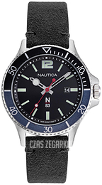 Nautica Czarny/Skóra Ø43 mm NAPABF916