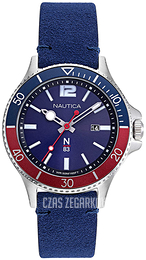 Nautica Niebieski/Skóra Ø43 mm NAPABF917