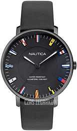 Nautica Czarny/Skóra Ø43 mm NAPCRF908
