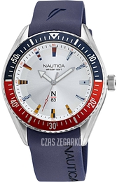 Nautica Srebrny/Guma Ø44 mm NAPFWF014