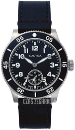 Nautica Huston Czarny/Skóra Ø44 mm NAPHST002