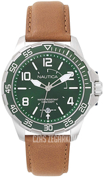 Nautica Zielony/Skóra Ø45 mm NAPPLH001