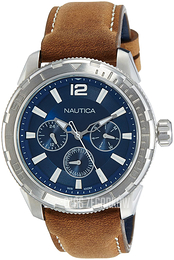 Nautica Niebieski/Skóra Ø48 mm NAPSTL001