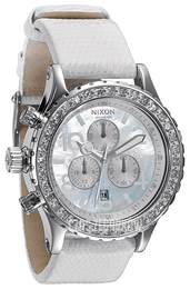 Nixon The 42-20 Srebrny/Skóra Ø42 mm A03748200-00