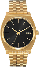 Nixon The Time Teller Czarny/Stal w odcieniu złota Ø37 mm A045-2042