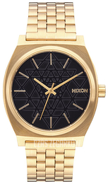 Nixon The Time Teller Czarny/Stal w odcieniu złota A0452478-00
