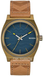Nixon The Time Teller Niebieski/Skóra Ø37 mm A0452731-00