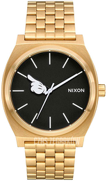 Nixon The Time Teller Czarny/Stal w odcieniu złota Ø37 mm A0453097-00