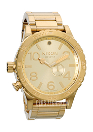 Nixon The 51-30 Tide Żółte złoto/Stal w odcieniu złota Ø51 mm A057502-00