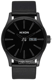 Nixon The Sentry Czarny/Skóra Ø42 mm A1051147-00