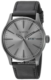 Nixon The Sentry Szary/Skóra Ø42 mm A1051531-00