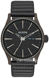 Nixon The Sentry Czarny/Skóra Ø42 mm A1052138-00
