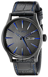 Nixon The Sentry Czarny/Skóra Ø42 mm A1052153-00