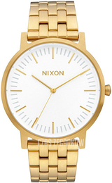 Nixon The Porter Biały/Stal w odcieniu złota Ø40 mm A1057-2443