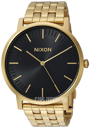 Nixon Czarny/Stal w odcieniu złota Ø40 mm A10572042-00