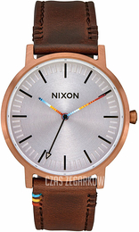 Nixon Srebrny/Skóra Ø40 mm A10583173-00