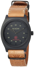 Nixon The Time Teller Czarny/Skóra A11202519-00