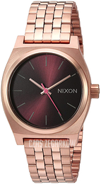 Nixon The Time Teller Czerwony/Stal w kolorze różowego złota A11302617-00