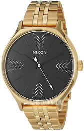Nixon The Clique Czarny/Stal w odcieniu złota Ø38 mm A1249-2879-00