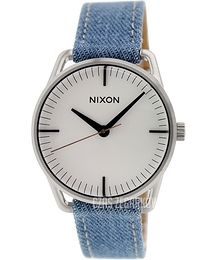 Nixon The Mellor Biały/Skóra Ø38 mm A1291601-00