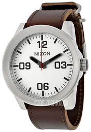 Nixon The Coropral Srebrny/Skóra Ø48 mm A243-1113