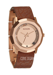 Nixon The Bobbi Różowe złoto/Stal w kolorze różowego złota Ø35 mm A3411233-00