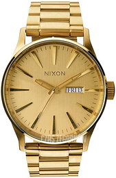 Nixon The Sentry Żółte złoto/Stal w odcieniu złota Ø42 mm A356-502-00