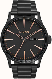 Nixon The Sentry Szary/Stal Ø42 mm A356-957