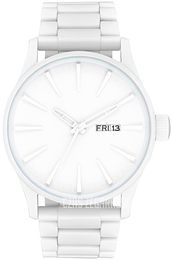 Nixon The Sentry Biały/Stal Ø42 mm A356126-00