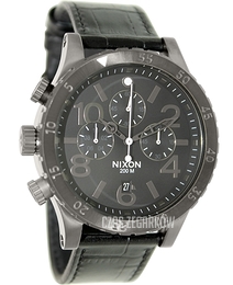 Nixon The 48-20 Czarny/Skóra Ø48 mm A3631886-00