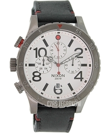 Nixon The 48-20 Chrono Leather Biały/Skóra Ø48 mm A363486-00