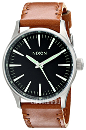Nixon The Sentry Czarny/Skóra Ø46 mm A3771037