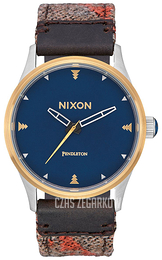 Nixon The Sentry Niebieski/Skóra Ø38 mm A3772615-00