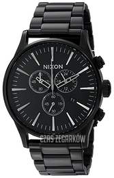 Nixon The Sentry Czarny/Stal Ø42 mm A386001