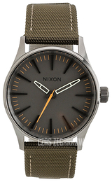 Nixon The Sentry Szary/Skóra Ø38 mm A4262072-00