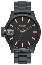 Nixon The Chronicle Czarny/Stal Ø44 mm A441957