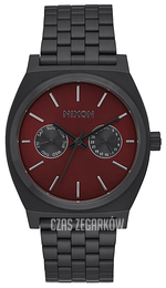 Nixon The Time Teller Czerwony/Stal Ø37 mm A9222346-00