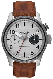 Nixon Srebrny/Skóra Ø43 mm A9771113-00