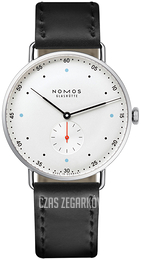 Nomos Glashütte Metro Biały/Skóra Ø38.5 mm N-1108