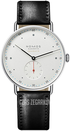 Nomos Glashütte Metro Biały/Skóra Ø38.5 mm N-1113