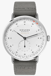 Nomos Glashütte Metro Neomatik 41 Biały/Tkanina Ø40.5 mm N-1165
