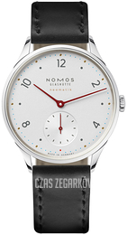 Nomos Glashütte Minimatik Biały/Skóra Ø35.5 mm N-1203
