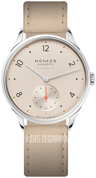 Nomos Glashütte Minimatik Kremowy/Skóra Ø35.5 mm N-1204