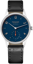 Nomos Glashütte Minimatik Niebieski/Skóra Ø35.5 mm N-1205