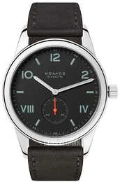 Nomos Glashütte Club Campus Czarny/Skóra Ø38.5 mm N-738
