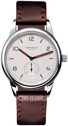 Nomos Glashütte Club Biały/Skóra Ø40 mm N-753