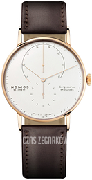 Nomos Glashütte Lambda Biały/Skóra Ø42 mm N-930