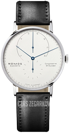 Nomos Glashütte Lambda Biały/Skóra Ø42 mm N-933
