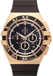 Omega Constellation Double Eagle Chrono Brązowy/Guma Ø41 mm 121.62.41.50.13.001