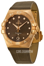 Omega Constellation Quartz 35mm Brązowy/Skóra Ø35 mm 123.53.35.60.63.001